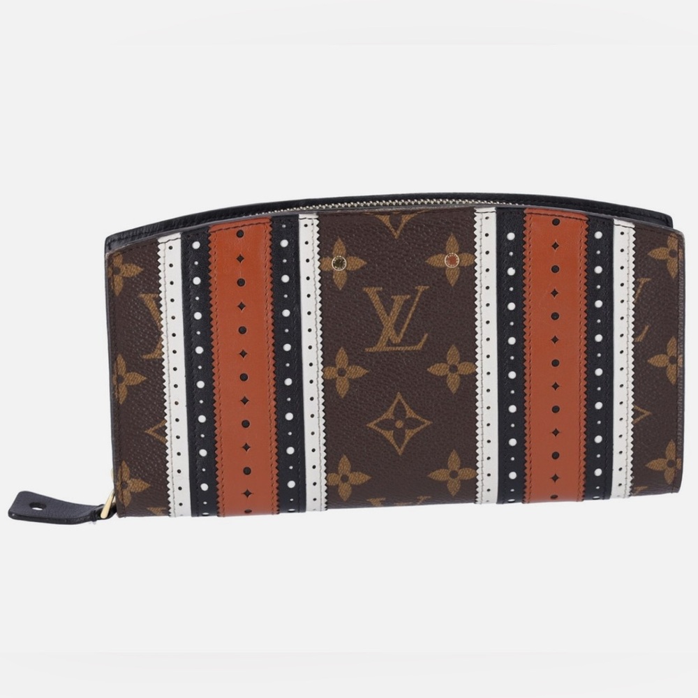 Louis Vuitton Steamer Zippy Wallet Limited Edition Brogue Monogram Full Set NEW